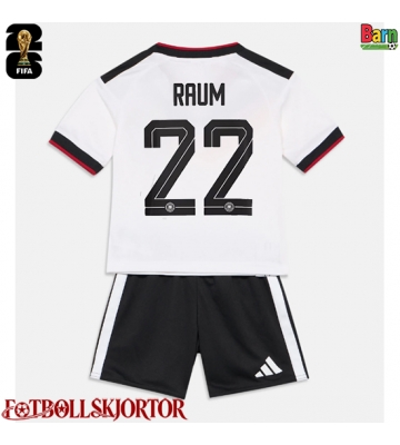 Tyskland David Raum #22 Hemmakläder Barn VM 2026 Kortärmad (+ Korta byxor)